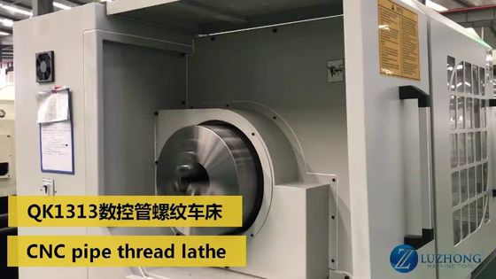 Large Spindle CNC Pipe Threading Lathe QK1319 Big Hole Pipe Threading Lathe